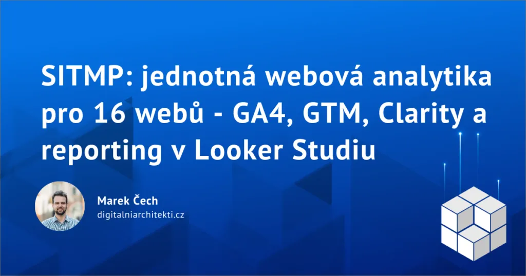 Správa informačních technologií města Plzně: jednotná webová analytika pro 16 webů: GA4, GTM, Clarity a reporting v Looker Studiu